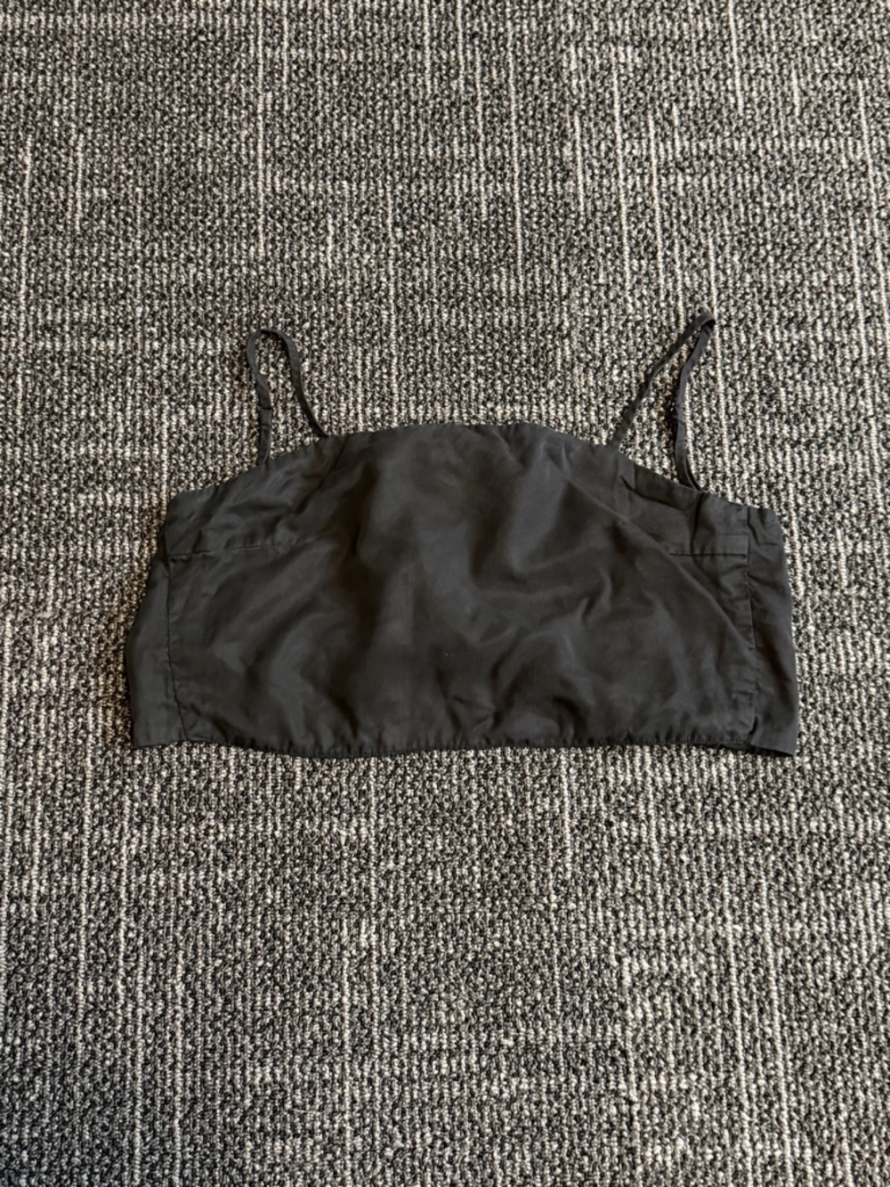 John Galt Cropped Black Tank Top One Size